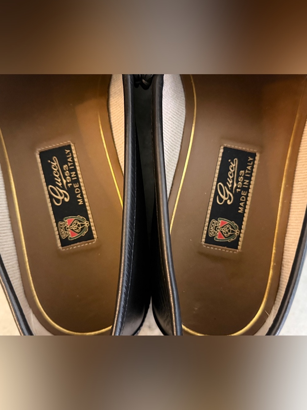 GUCCI 1953 Horsebit Leather Loafer Black Leather 9.5/10 US $1000 Brixton Jordaan - Picture 8 of 9